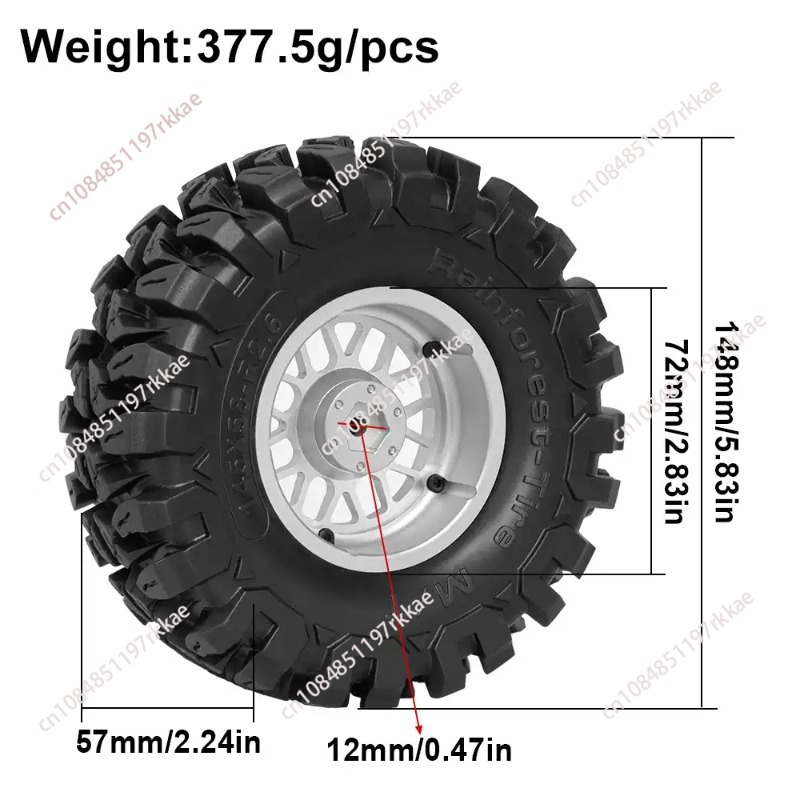 Agriculture Farming Hub - Front Wheel Rubber 2PCS Tire Tyre