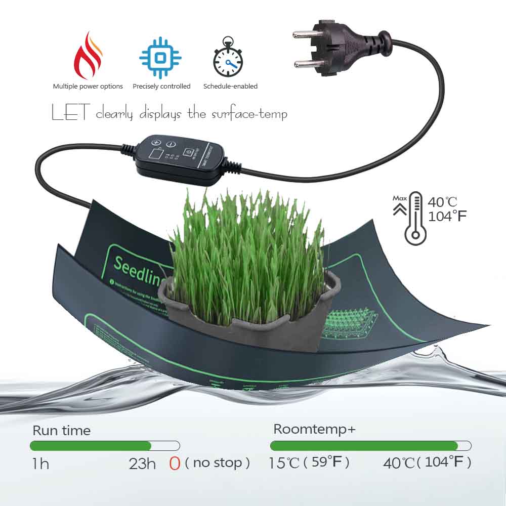 7-100W Plants Heating Pad with - Seedling Heat Mat 评论和价格