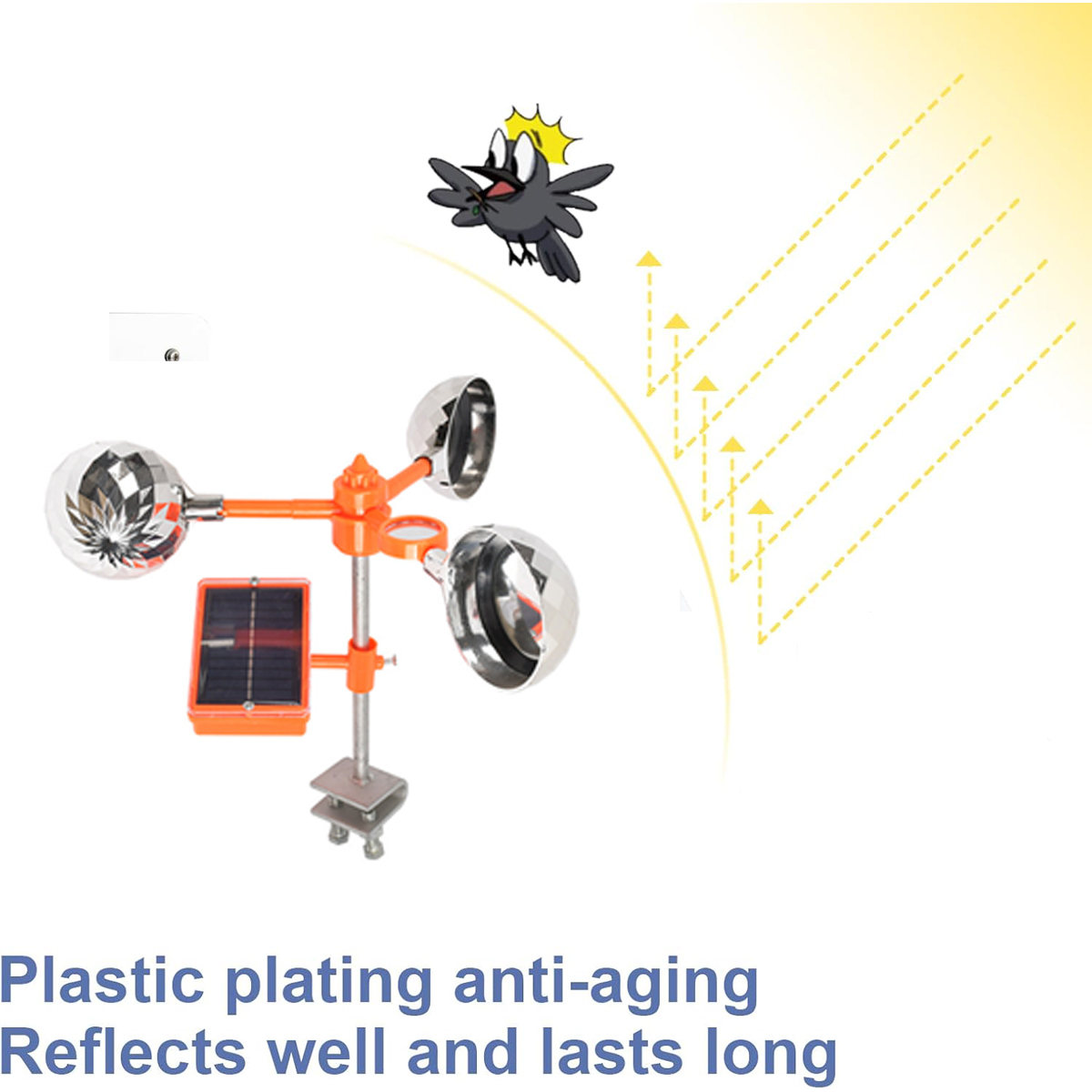 Solar Ultrasonic Bird Repeller - Solar Bird Scarer 评论和价格